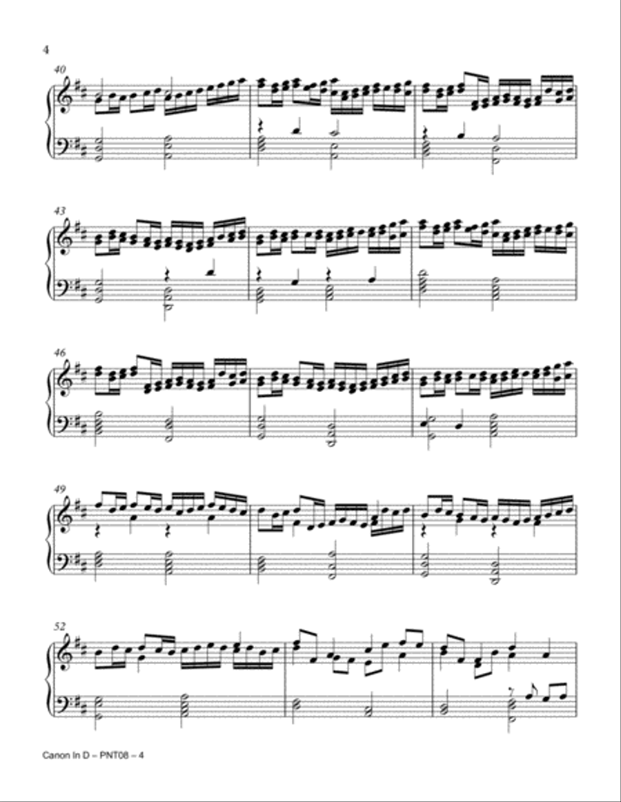 Canon in D Canon in D Small Ensemble scores gallery preview page 4