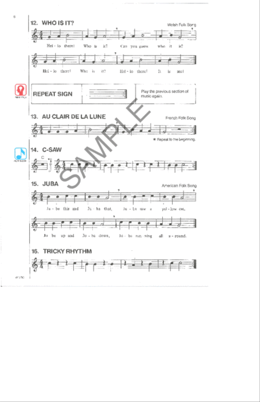 Best in Class Recorder Method - German and Baroque Recorder scores gallery preview page 2