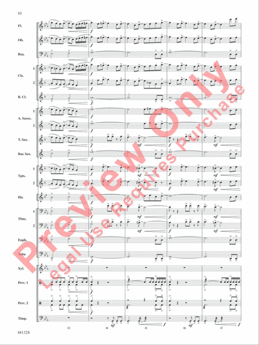 Flamingo Road Concert Band scores gallery preview page 11