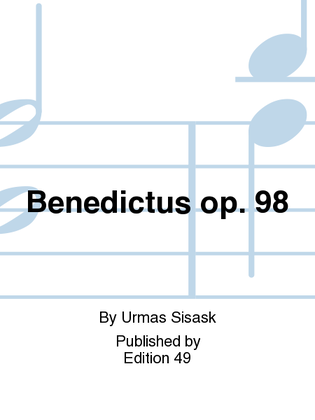 Book cover for Benedictus op. 98