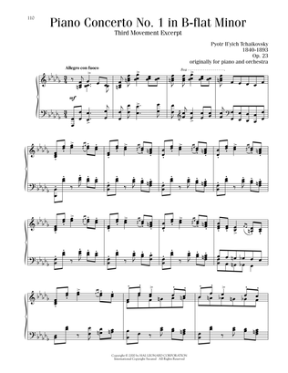 Book cover for Piano Concerto No. 1 In B-Flat Minor, Op. 23, Third Movement Excerpt