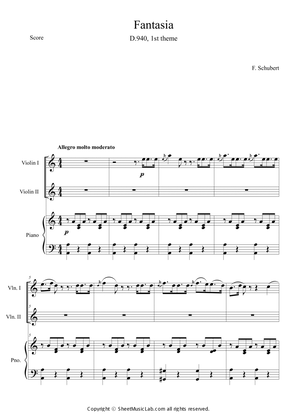 Fantasia f minor D.940 1st Theme (In C)