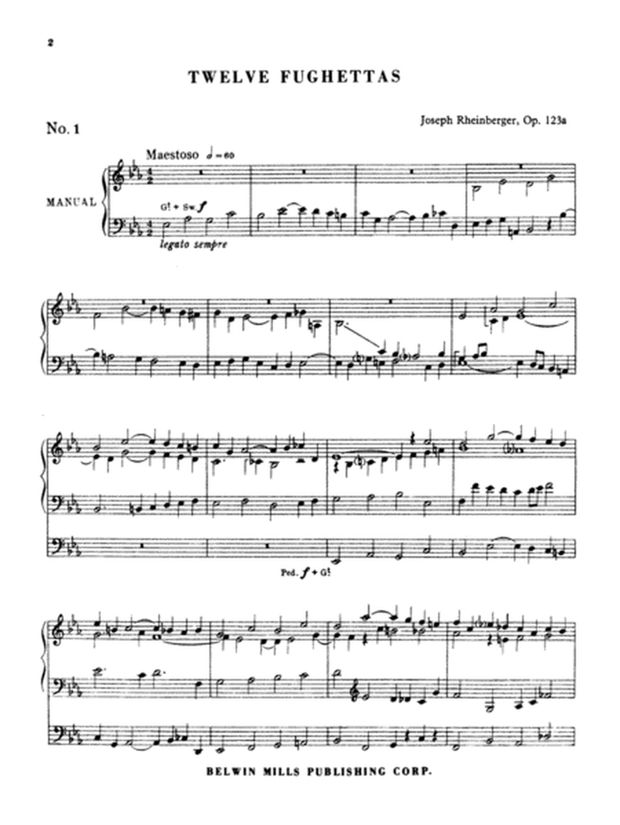 Twelve Fughettas, Op. 123A
