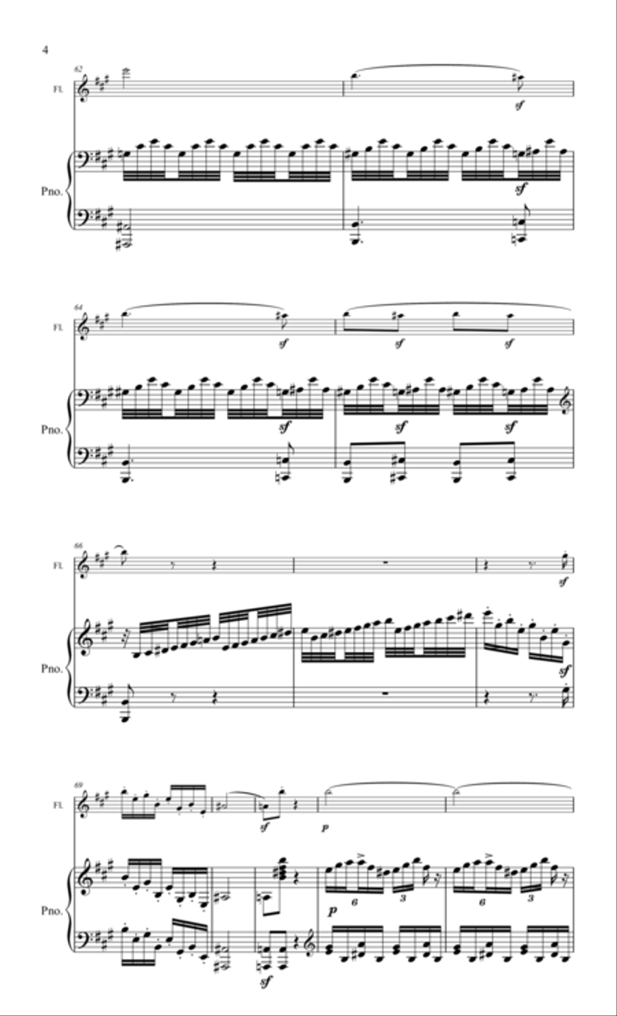 Pleyel, Sonata for flute & piano Flute Solo scores gallery preview page 4