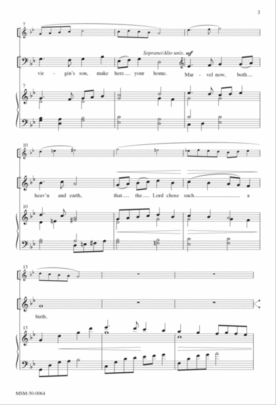 Savior of the Nations, Come 4-Part scores gallery preview page 2