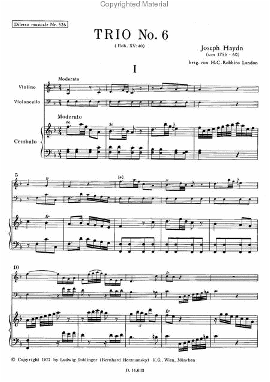Klaviertrio Nr. 6 F-Dur Piano Trio scores gallery preview page 2