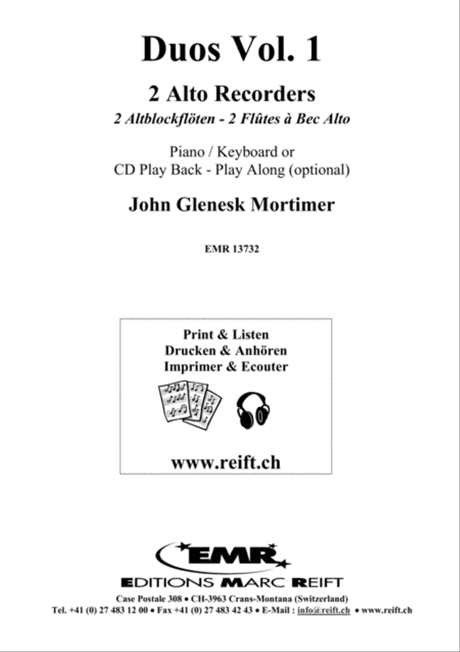 Duos Volume 1 Alto Recorder scores gallery preview page 2