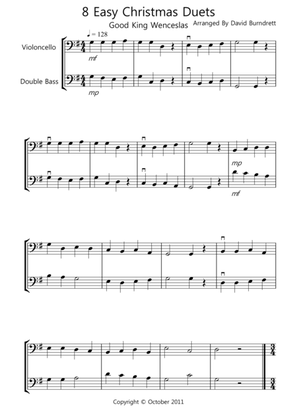8 Christmas Duets for Cello And Double Bass