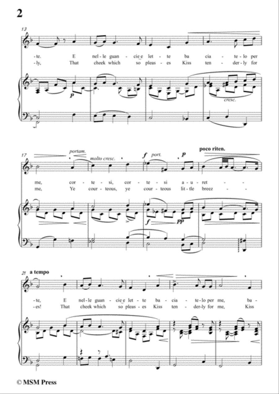 Cesti-Intorno all'idol mio,from 'Orontea',in d minor,for Voice and Piano Voice Solo scores gallery preview page 4