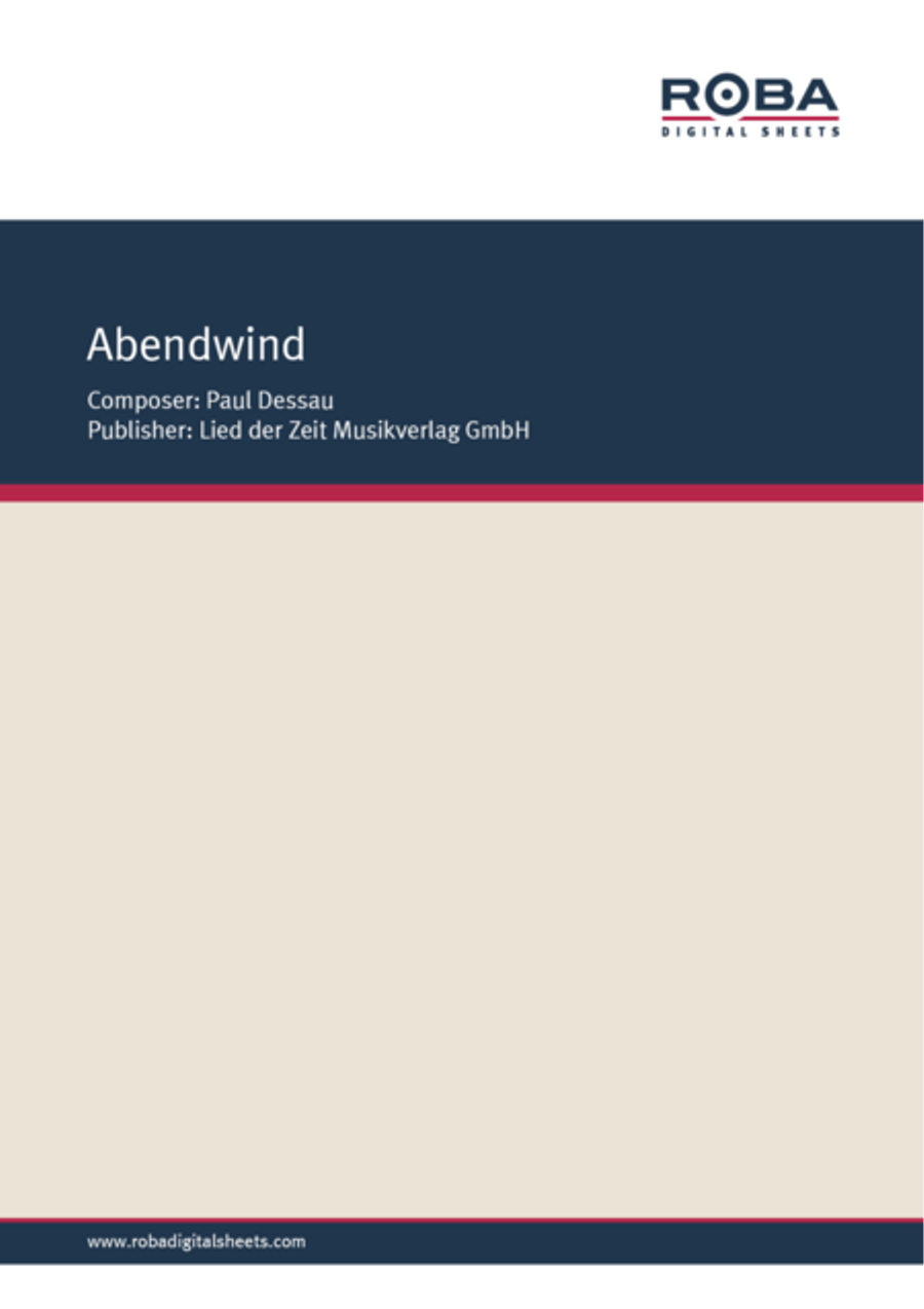 Abendwind Voice scores gallery preview page 1
