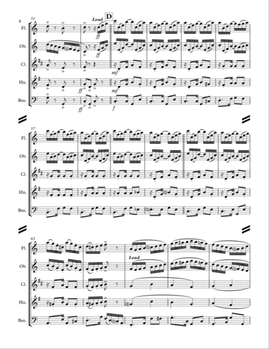 Tico-Tico no fubá (for Woodwind Quintet) Woodwind Quintet scores gallery preview page 5