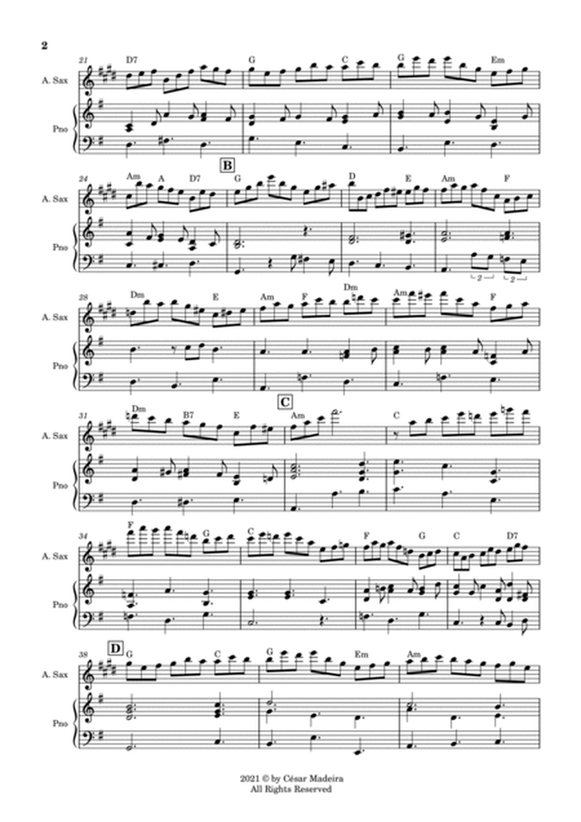 Jesu, Joy of Man's Desiring - Alto Sax and Piano (Full Score and Parts) image number null