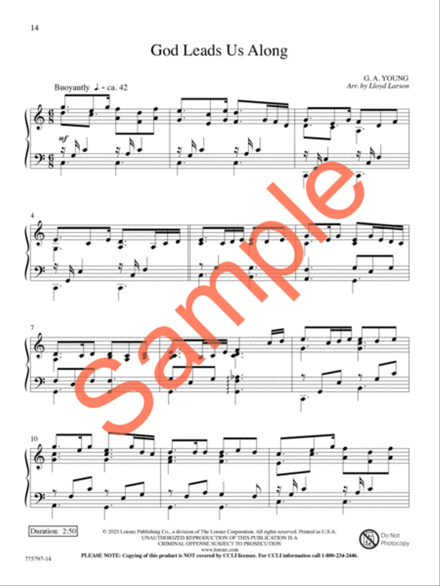 A Journey of Faith Piano Solo scores gallery preview page 13