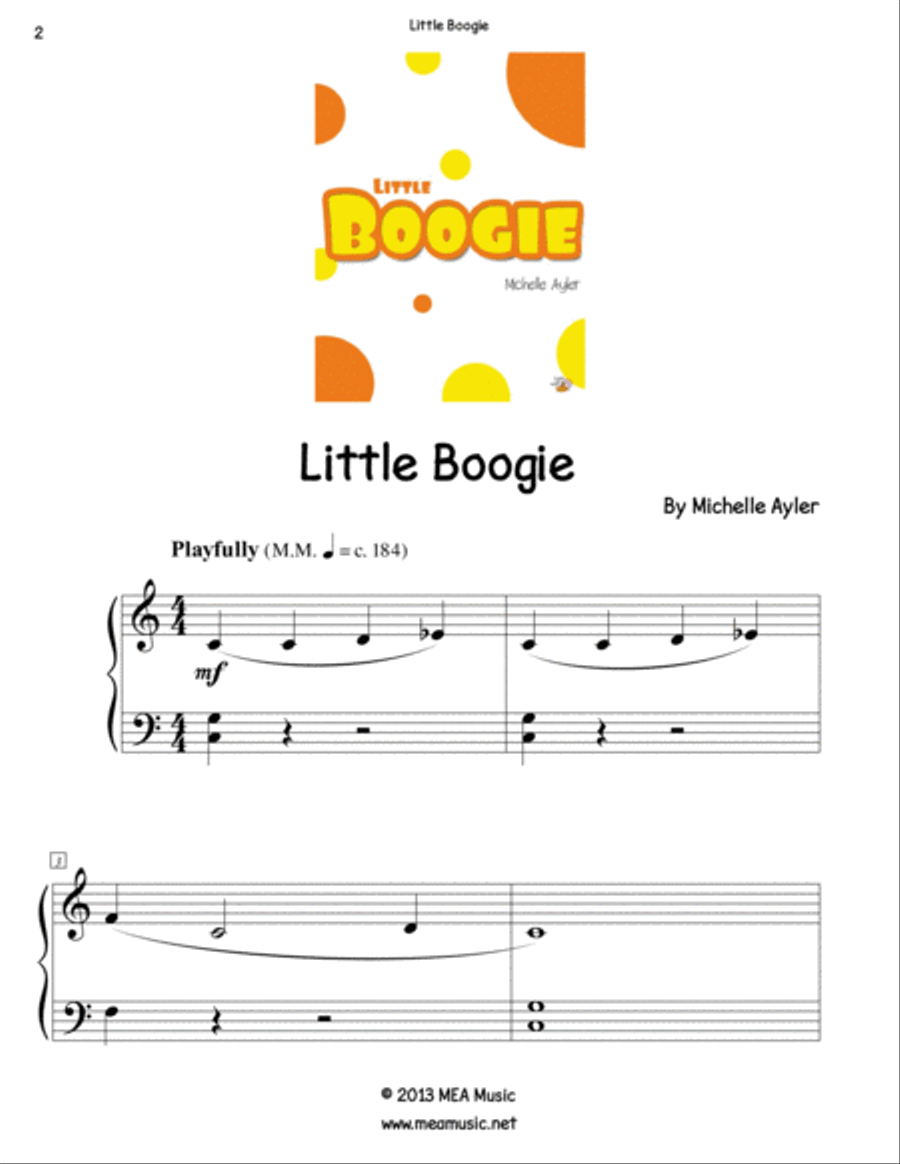 Little Boogie Little Boogie Easy Piano scores gallery preview page 2