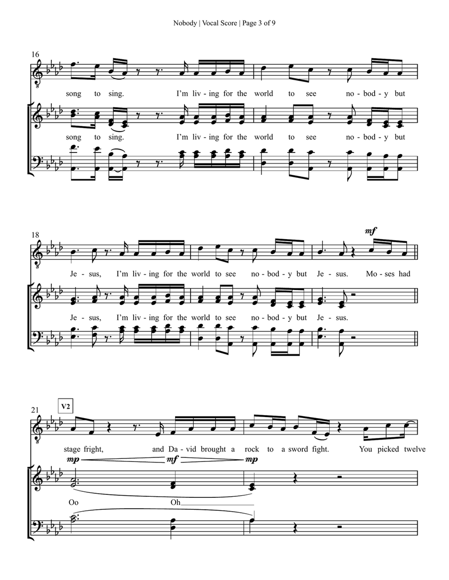 Nobody 4-Part scores gallery preview page 3