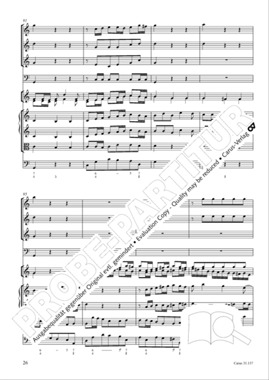 Praise ye, Almighty God, King and our ruler exalted (Lobe den Herren, den machtigen Konig der Ehren) ATB scores gallery preview page 27