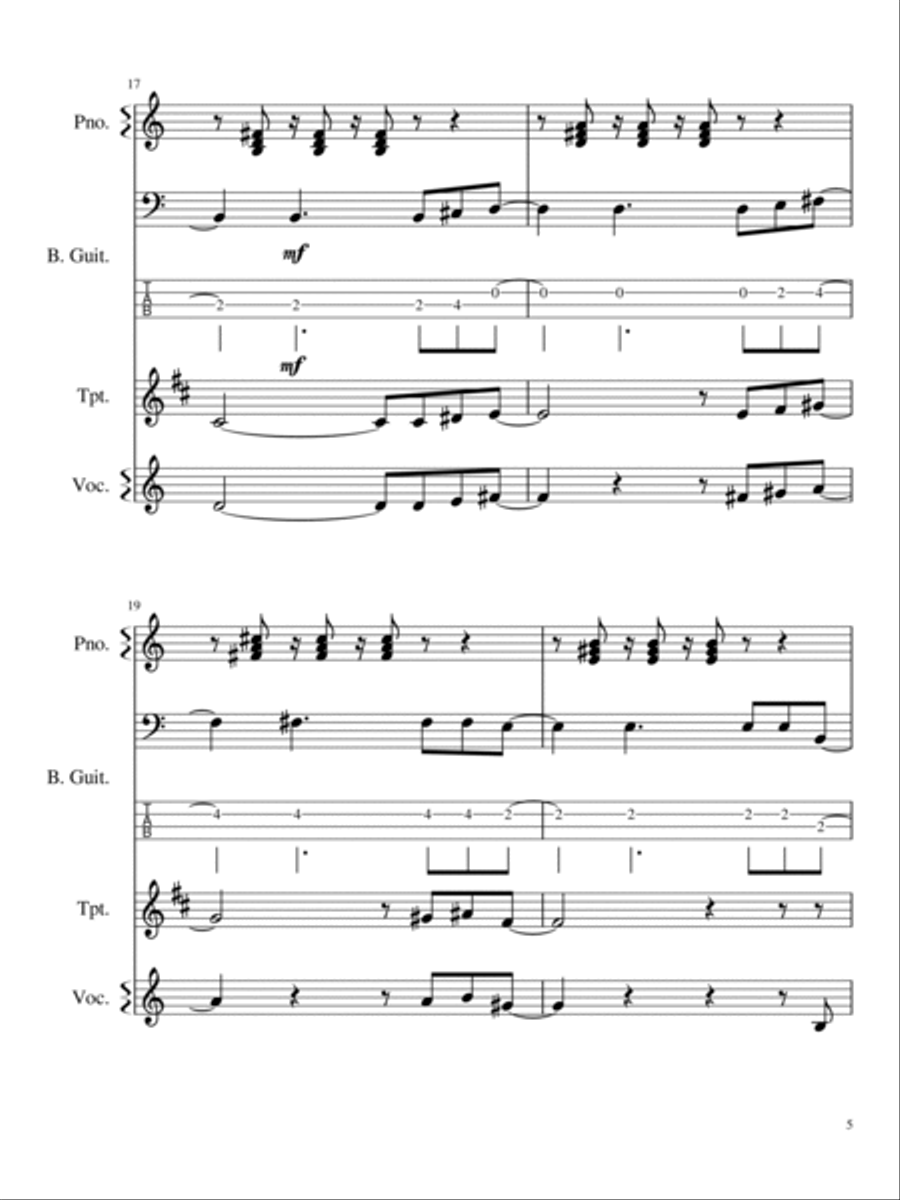 Get Lucky Small Ensemble scores gallery preview page 5