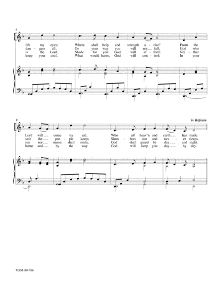 Psalm 121 4-Part scores gallery preview page 2