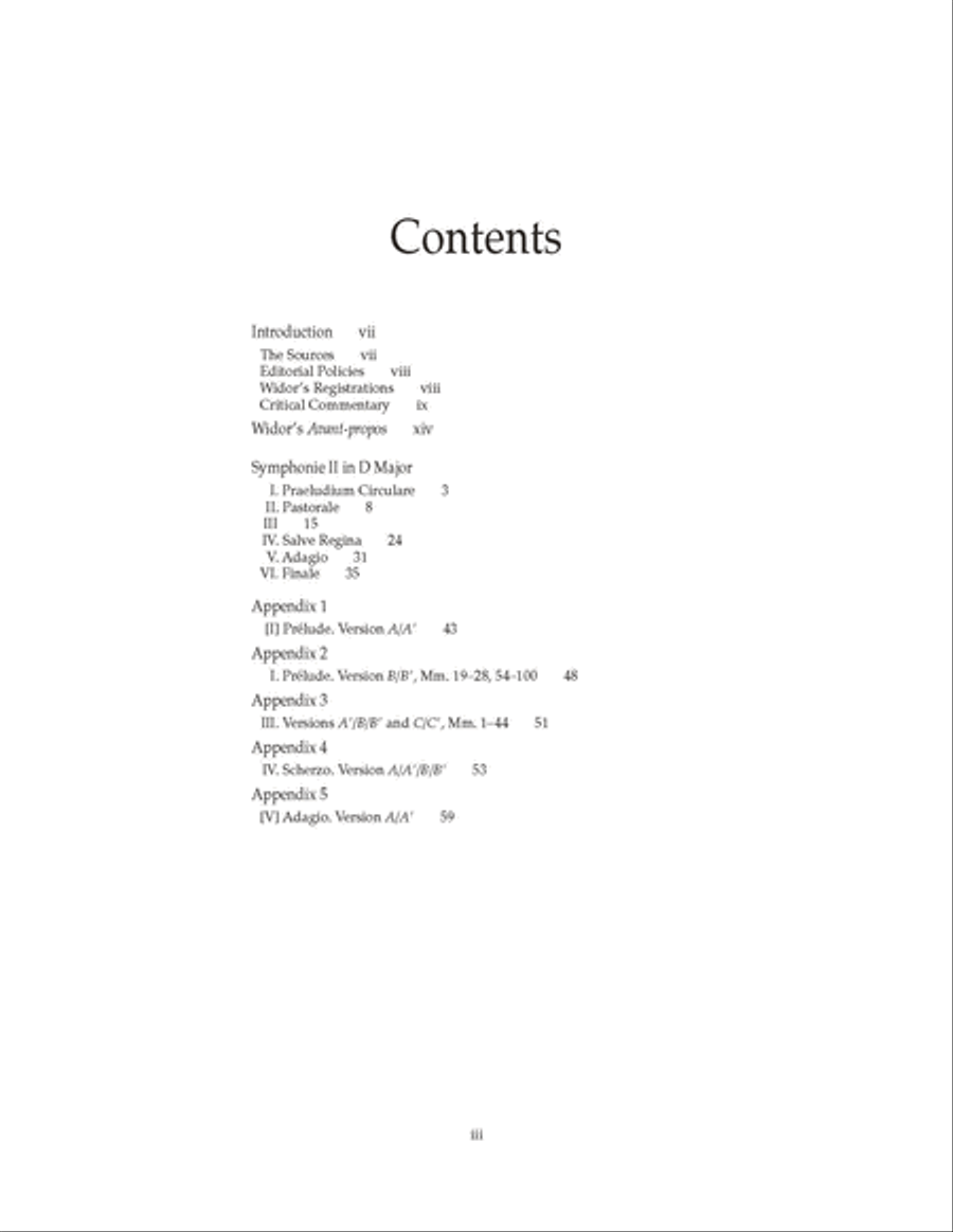 Symphonie II in D Major Organ scores gallery preview page 2