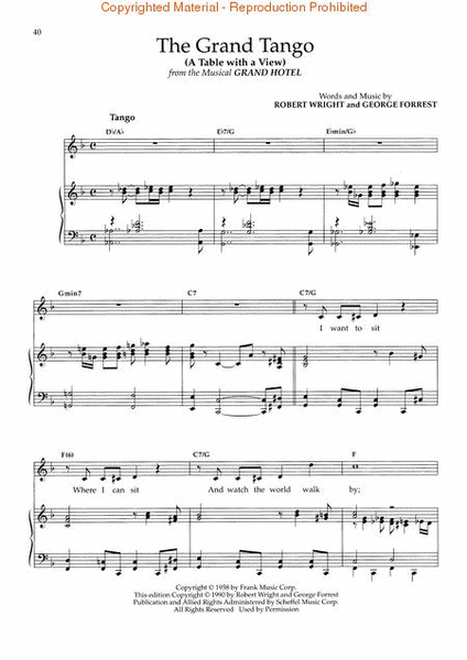 The Wright & Forrest Songbook Piano, Vocal - Sheet Music