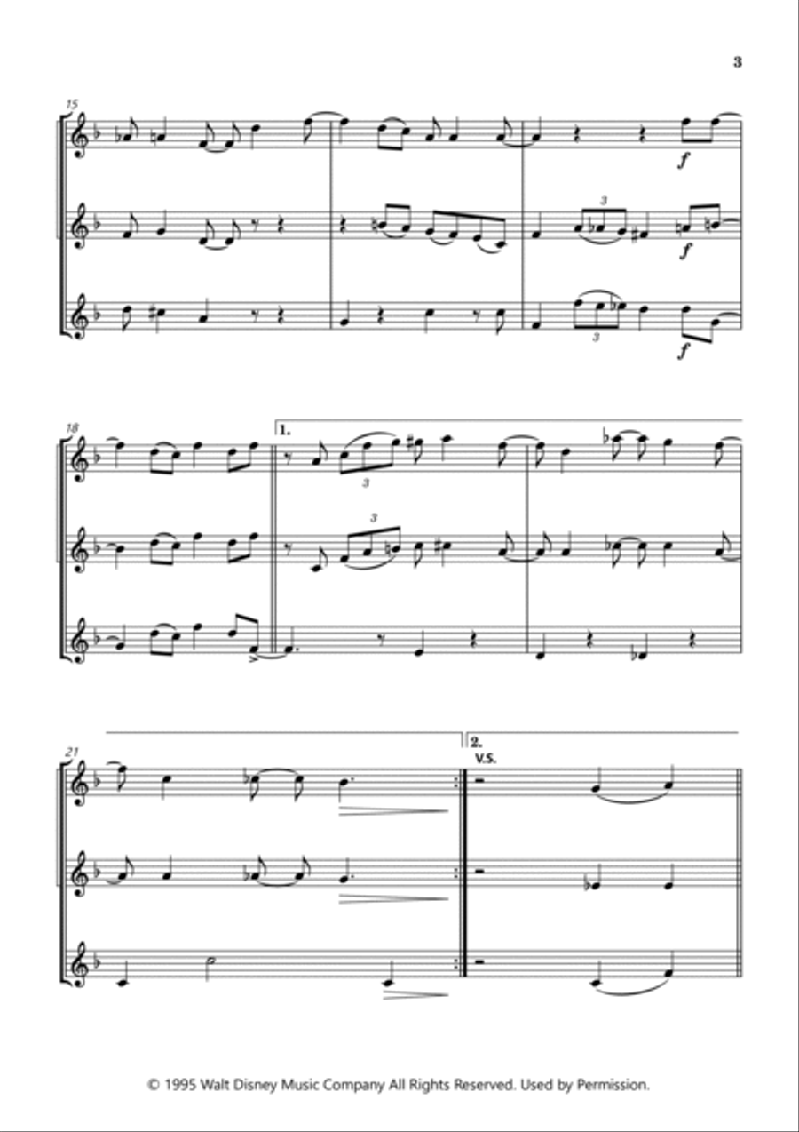 You've Got A Friend In Me Woodwind Trio scores gallery preview page 3