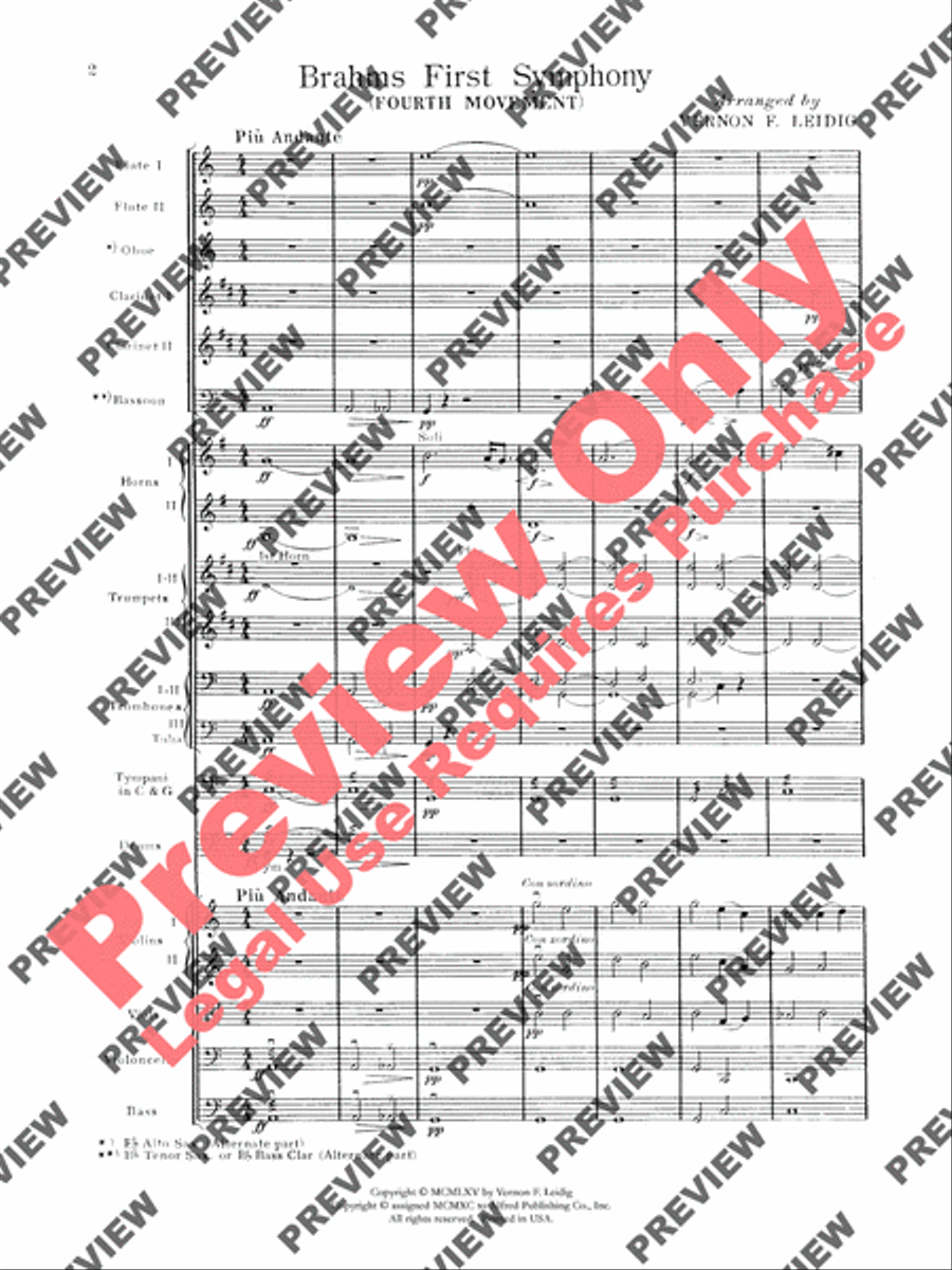Brahms's 1st Symphony, 4th Movement