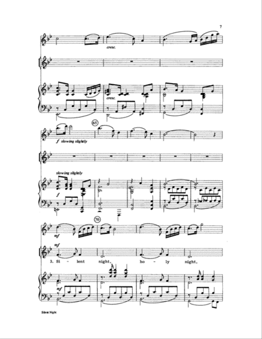 Silent Night Choir scores gallery preview page 7