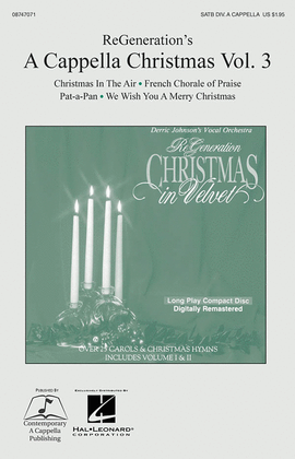 Book cover for ReGeneration's A Cappella Christmas Vol. 3