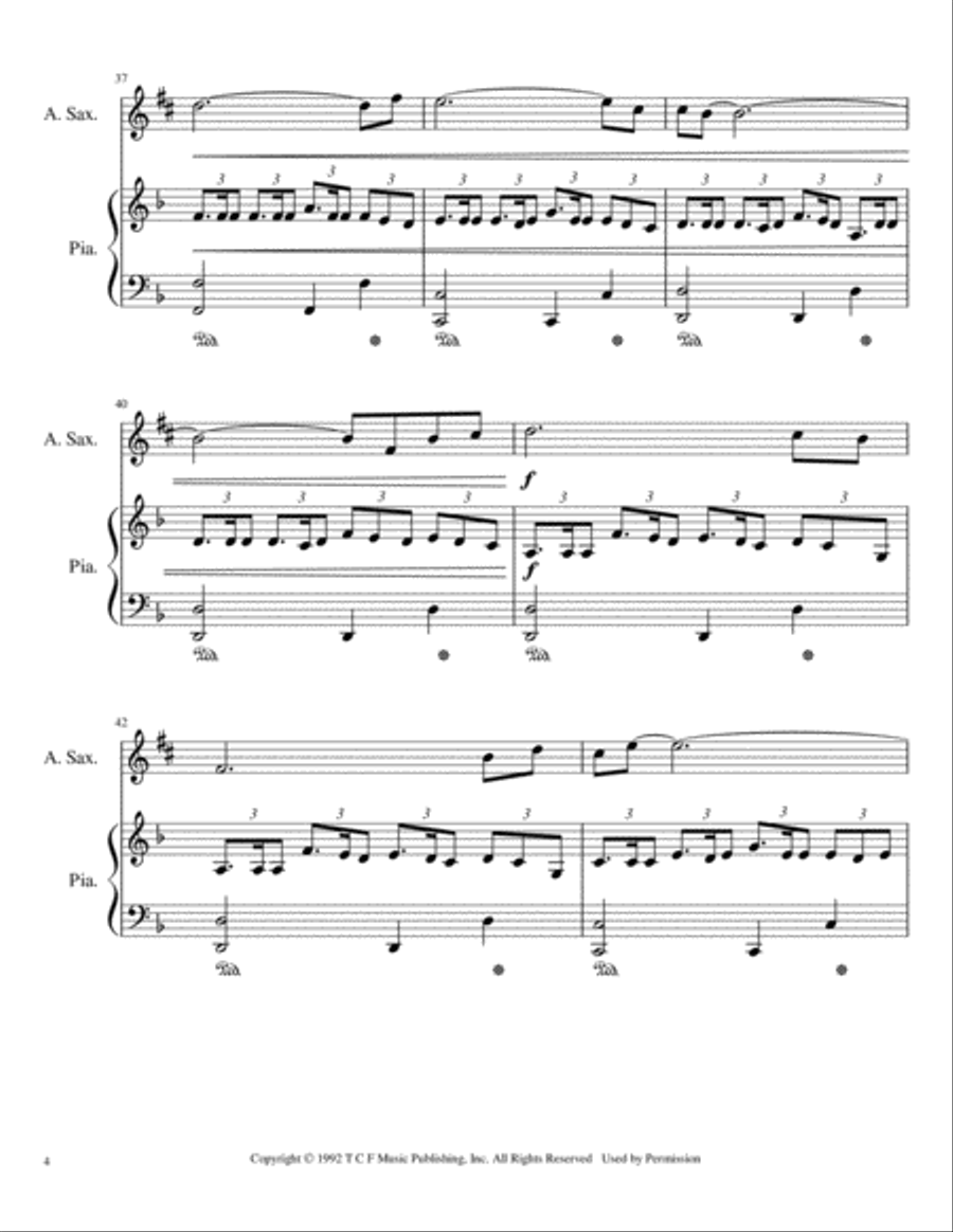 Last Of The Mohicans (main Theme) Alto Saxophone scores gallery preview page 4