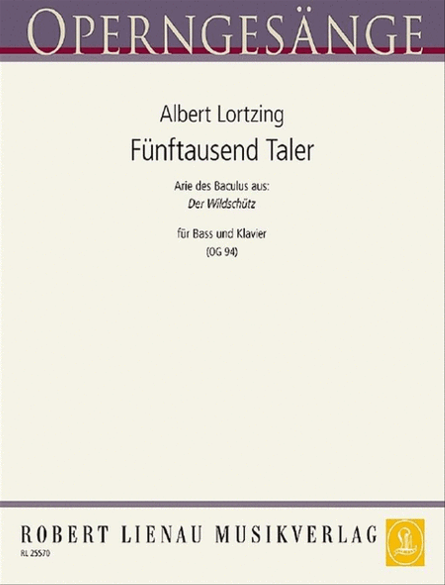 Fünftausend Taler (Wildschütz) Voice Solo scores gallery preview page 1