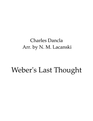 Book cover for Weber's Last Thought