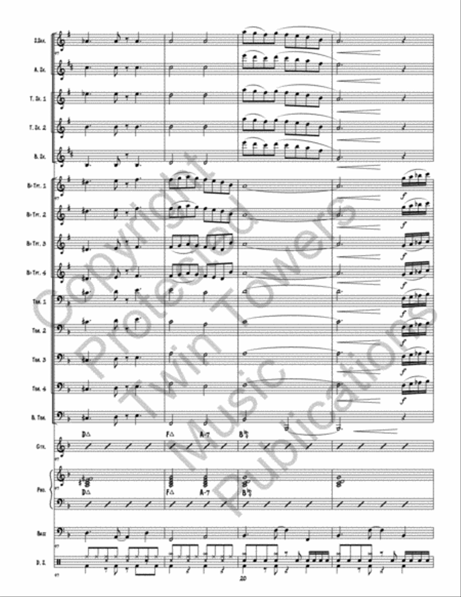 Sunset Key Sunset Key Jazz Ensemble scores gallery preview page 21