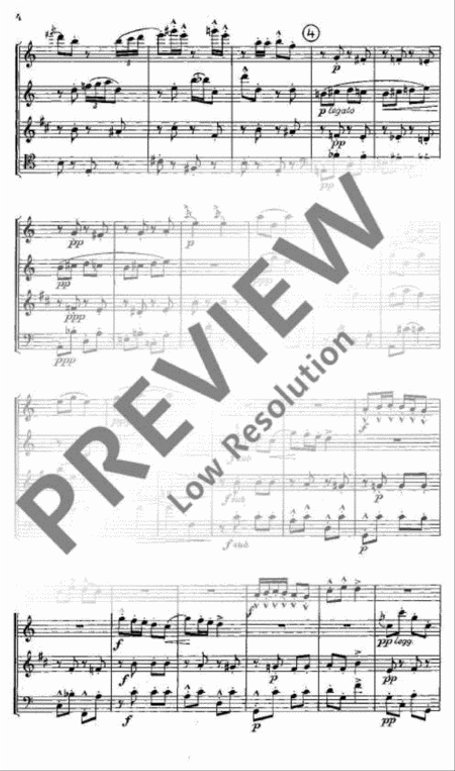 Quartet Bassoon scores gallery preview page 5