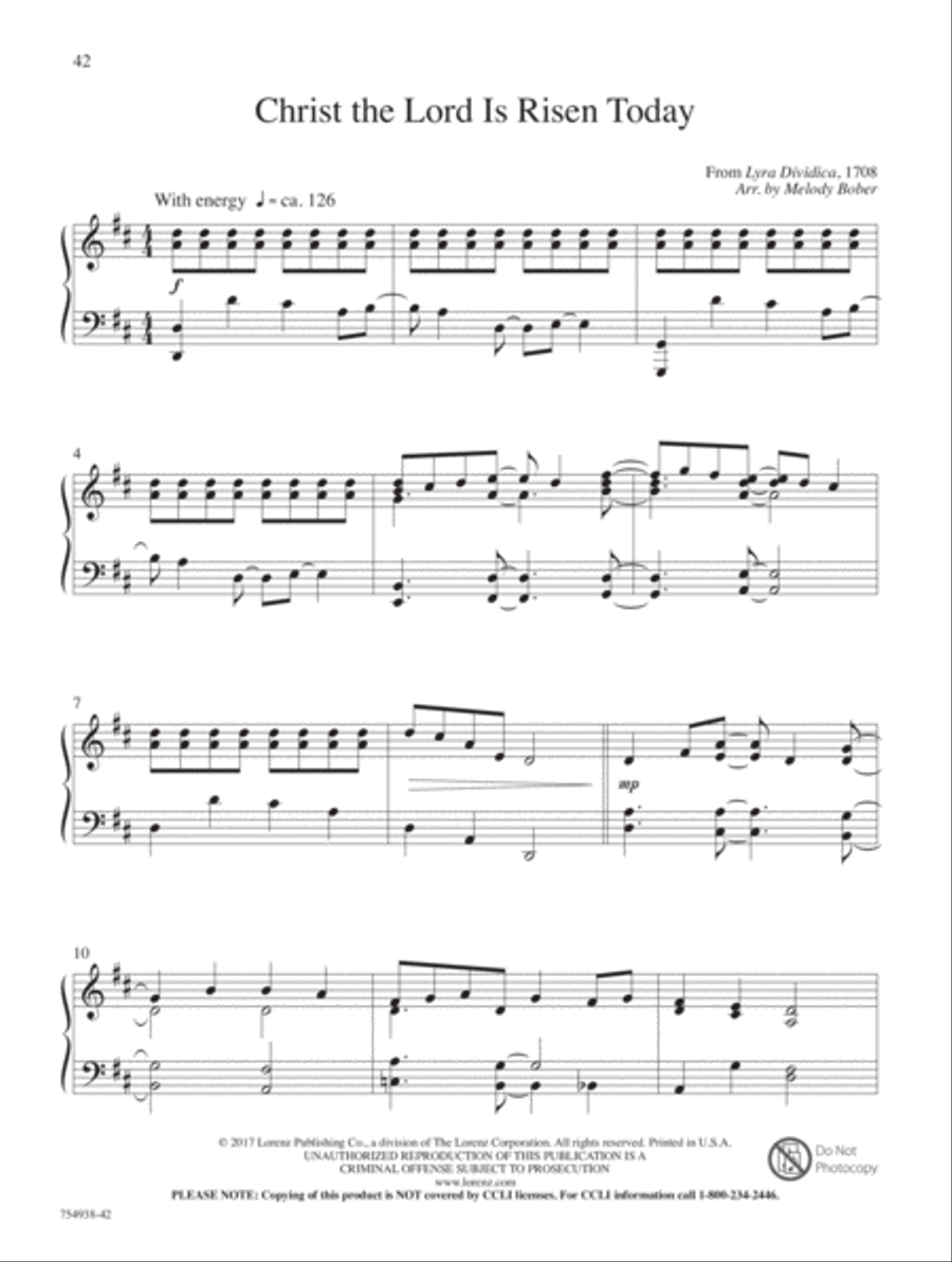 The Wonder of Glorious Love Piano Solo scores gallery preview page 10
