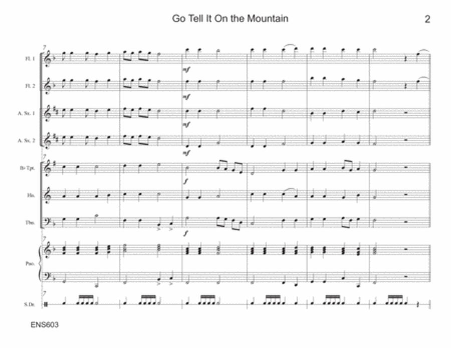 GO TELL IT ON THE MOUNTAIN - Instrumental Ensemble (flexible instrumentation) image number null