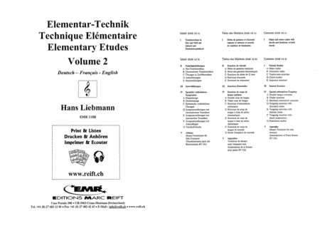 Elementar-Technik / Technique Elementaire / Elementary Etudes Vol. 2