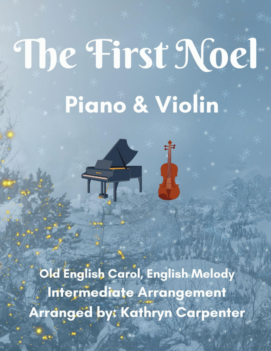 The First Noel (Piano and Violin) Violin Solo scores gallery preview page 1