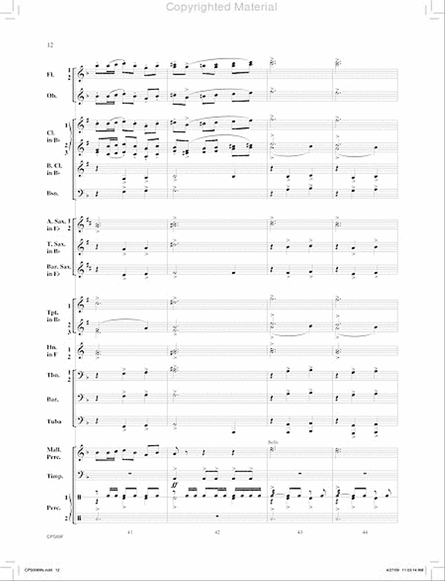 Canonic Fantasy Concert Band scores gallery preview page 13