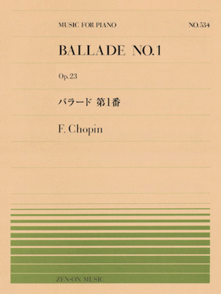 Ballade No. 1 Op. 23
