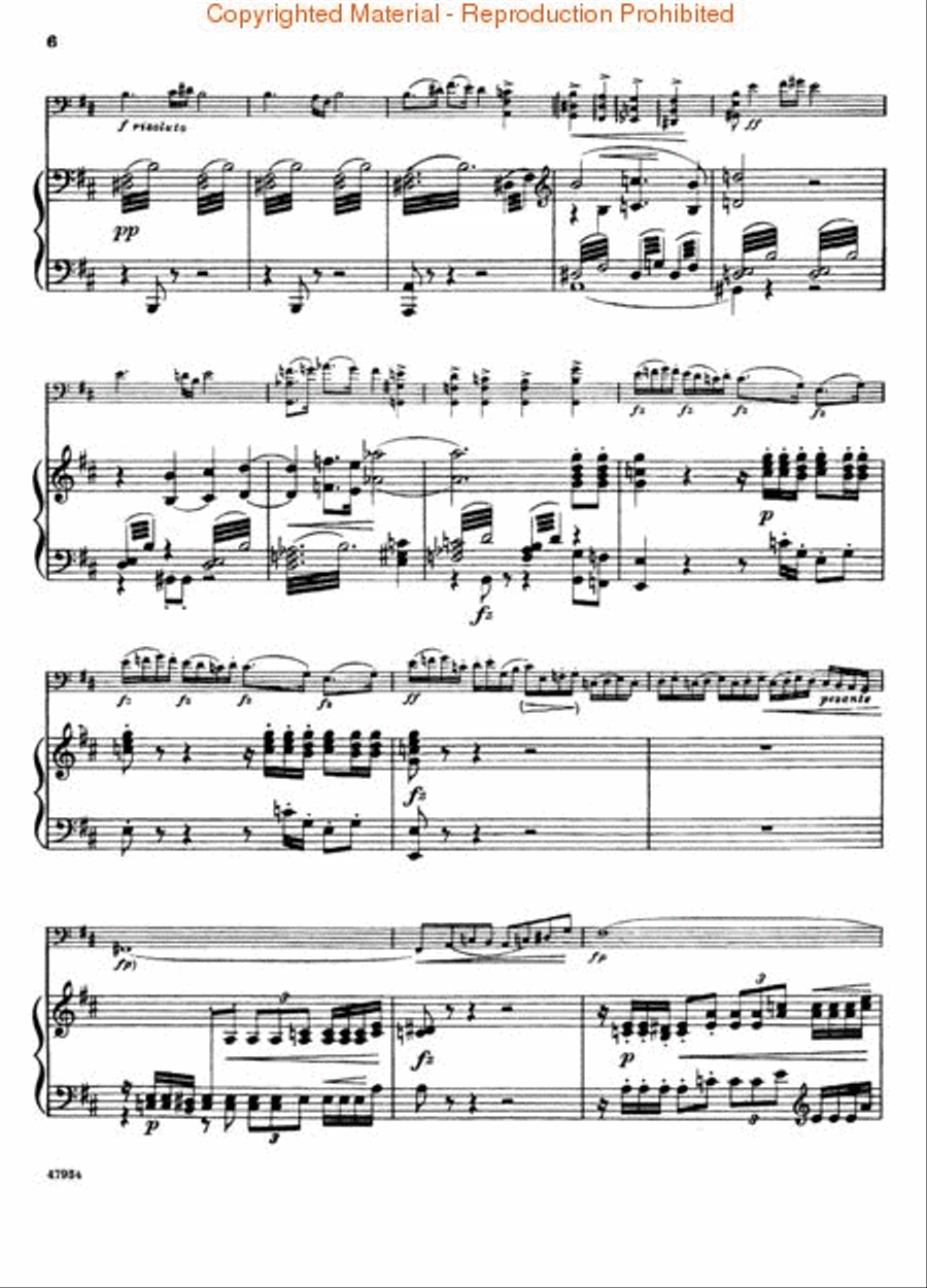 Cello Concerto In B Minor - Cello/Piano Orchestra scores gallery preview page 3