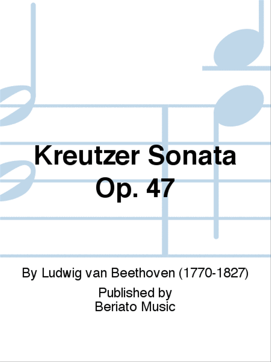 Kreutzer Sonata Op. 47 Kreutzer Sonata Op. 47 String Quintet scores gallery preview page 1