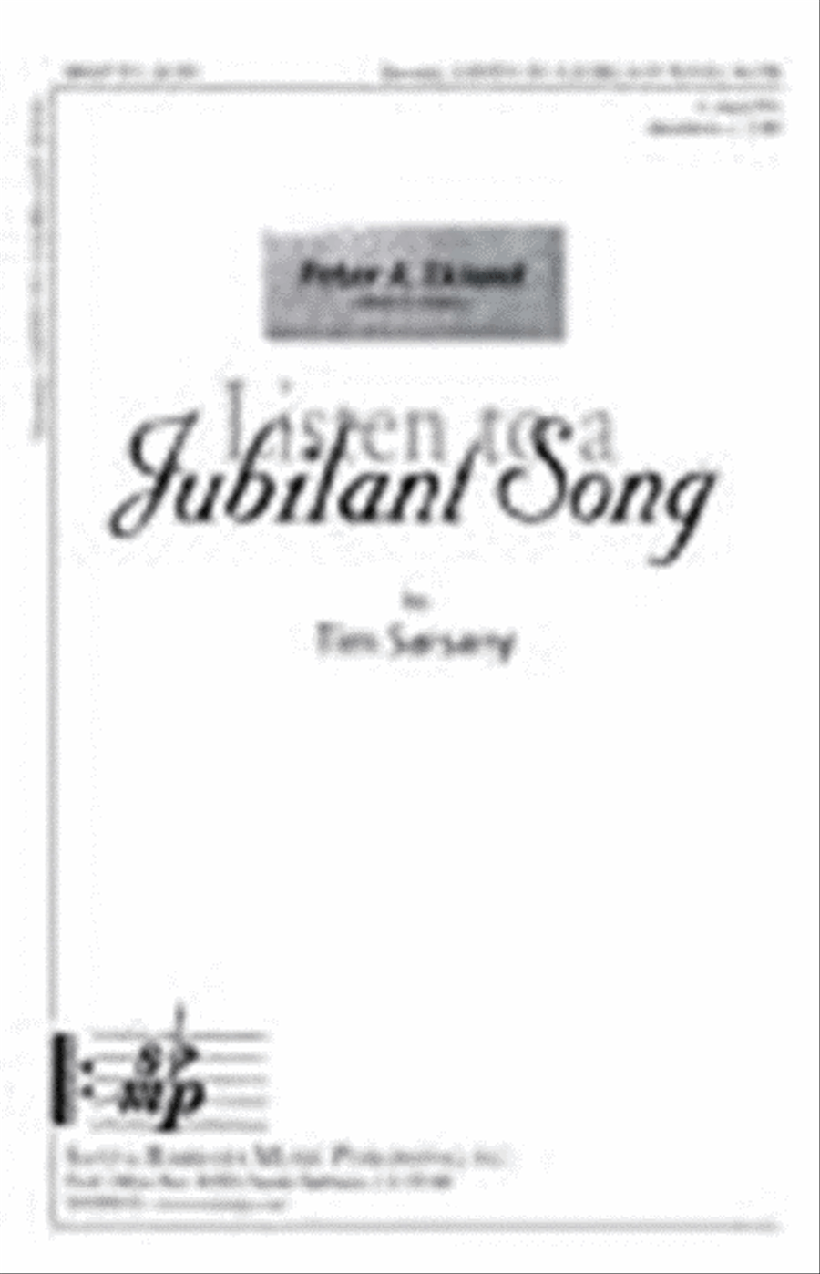 Listen to a Jubilant Song - SATB Octavo 4-Part scores gallery preview page 1