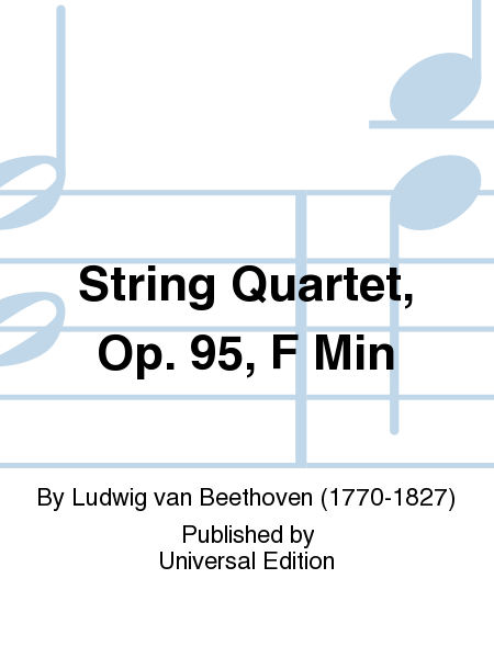 String Quartet, Op. 95, F Min