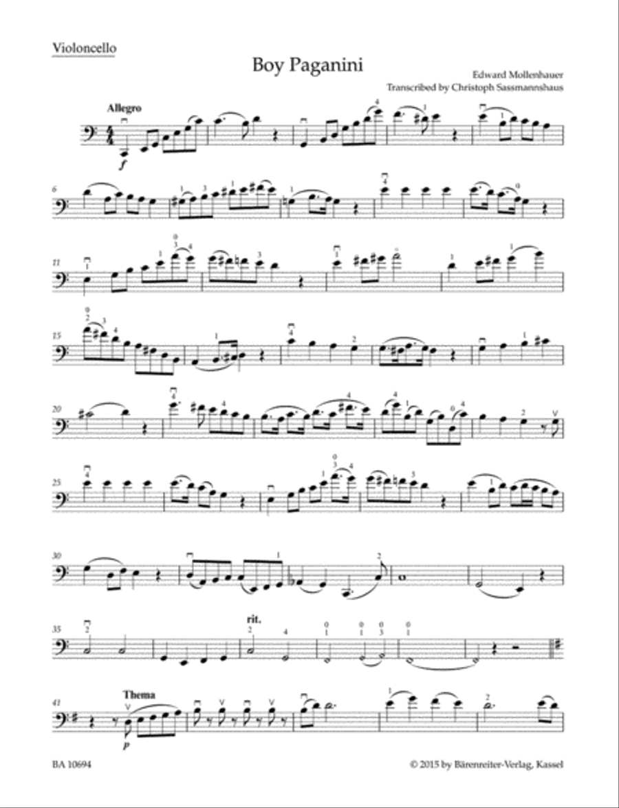 The Boy Paganini Piano Accompaniment scores gallery preview page 2