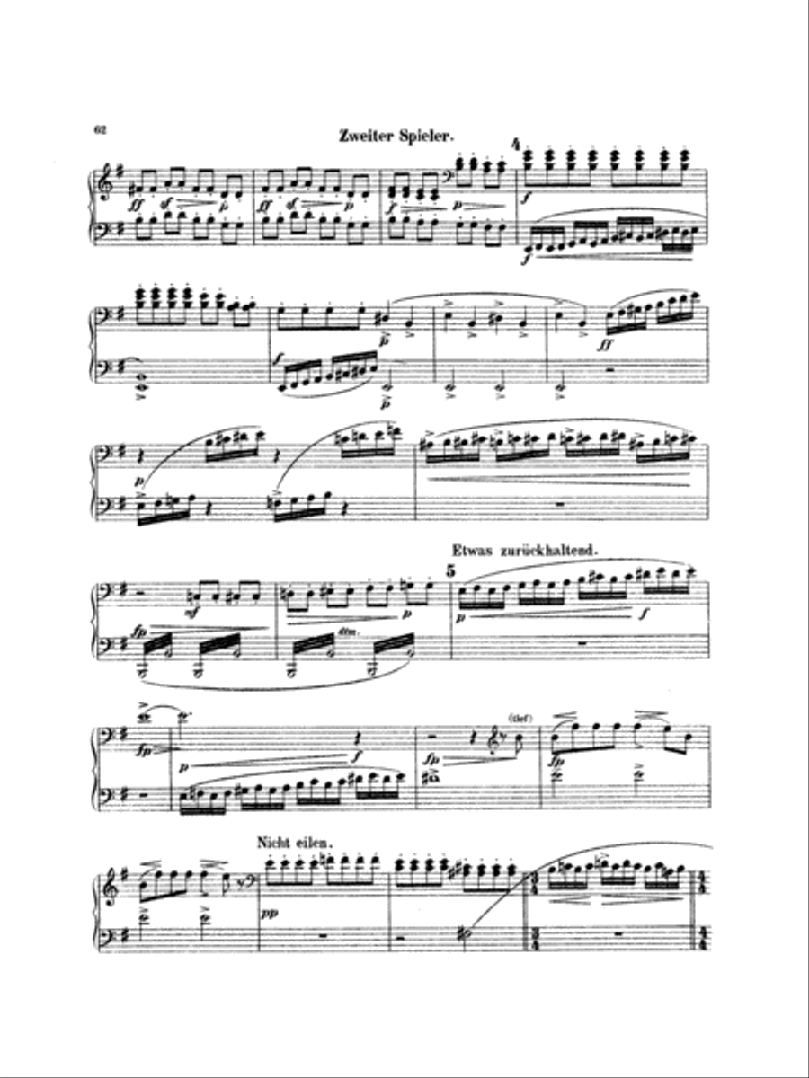Mahler: Symphony No. 4, in G Major Piano Duet scores gallery preview page 5