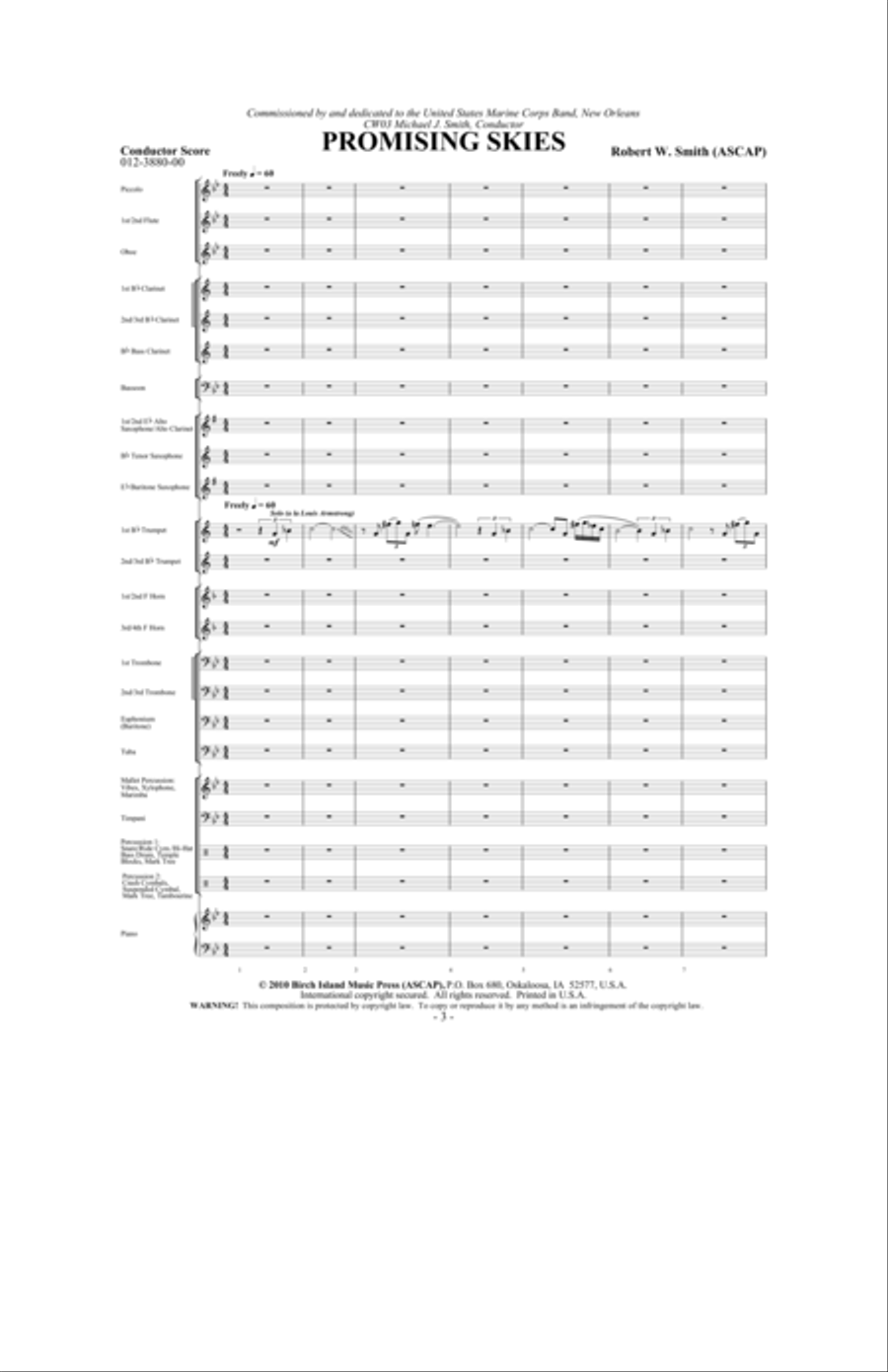 Promising Skies Concert Band scores gallery preview page 2