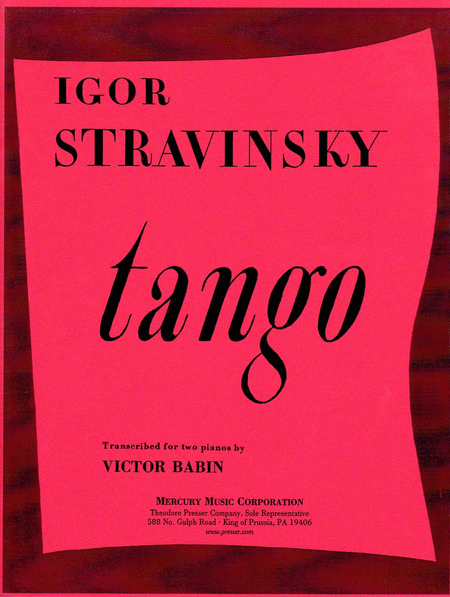Igor Fyodorovich Stravinsky : Tango