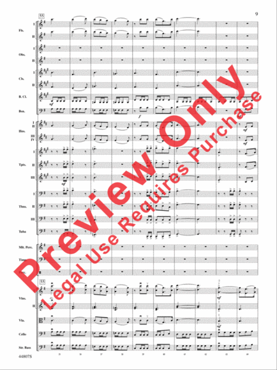 Pan: Highlights from the Warner Bros. Pictures Motion Picture Soundtrack Full Orchestra scores gallery preview page 10