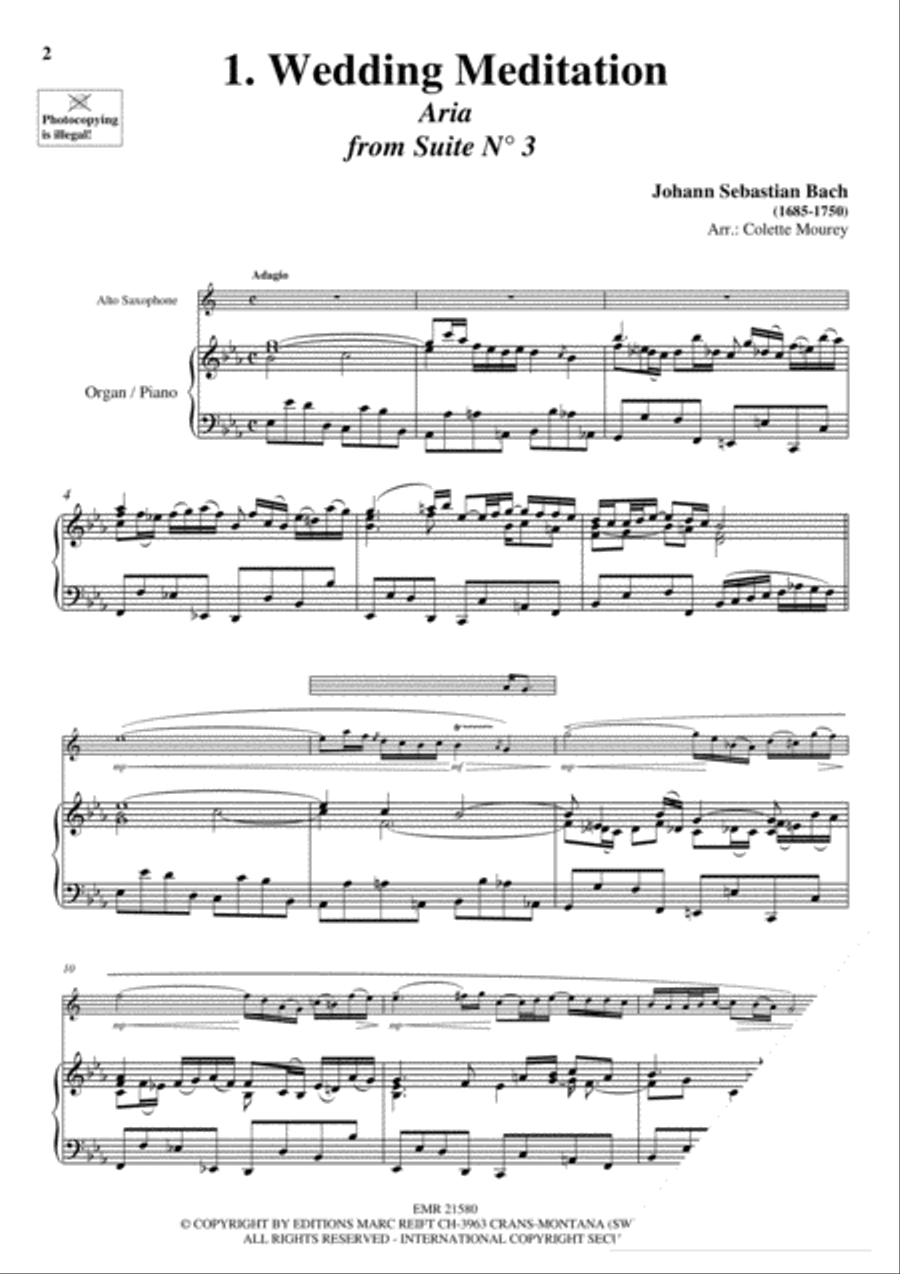 20 Greatest Wedding Solos Alto Saxophone scores gallery preview page 3