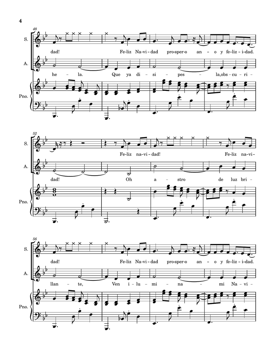 La Estrella / Feliz Navidad Duet SA scores gallery preview page 4